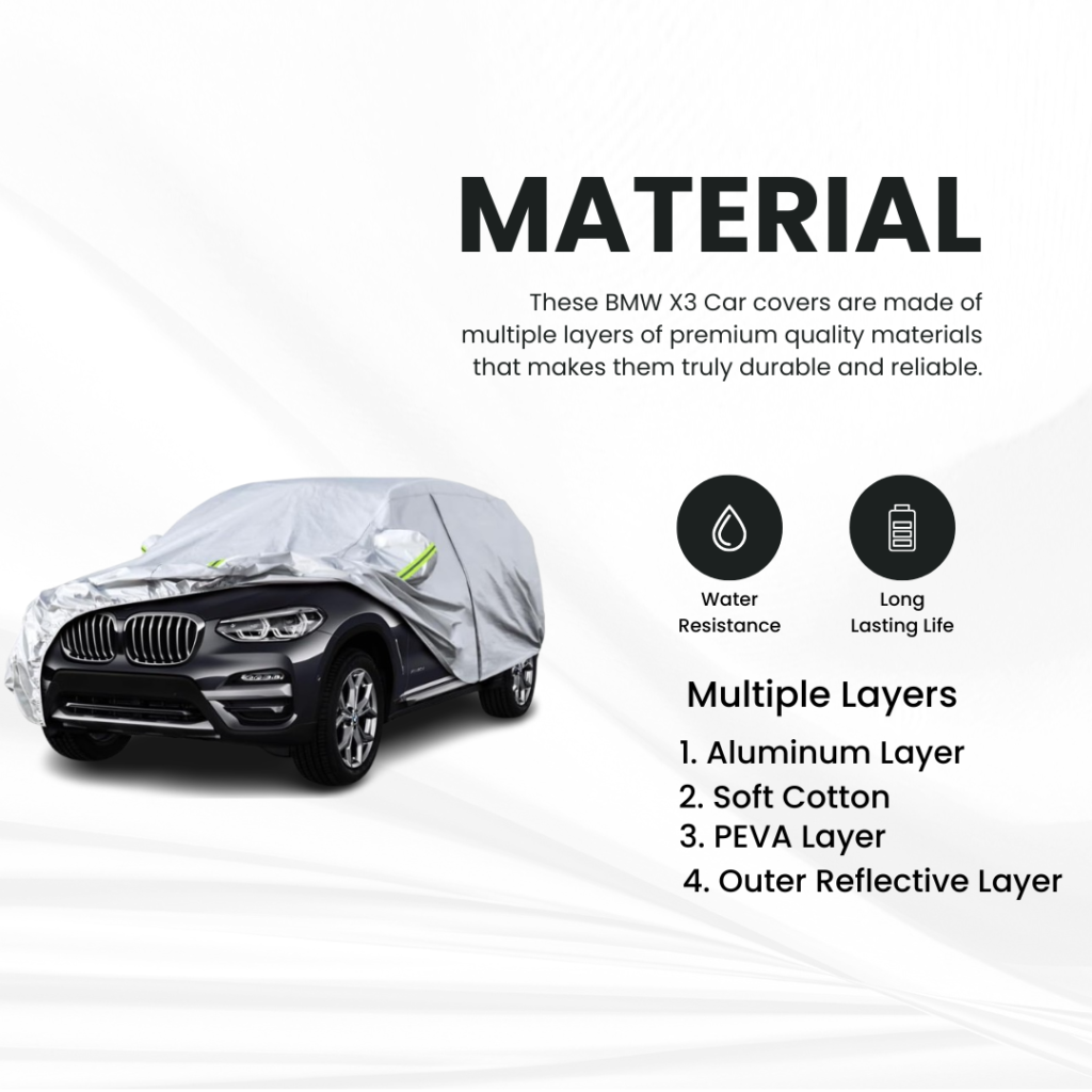 Multiple Materials of BMW X3 Car Cover